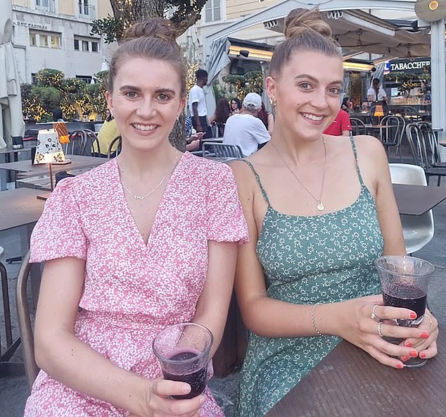 Gina Campanini, left, pictured with her sister Maria, suffered a stroke and died due to sepsis