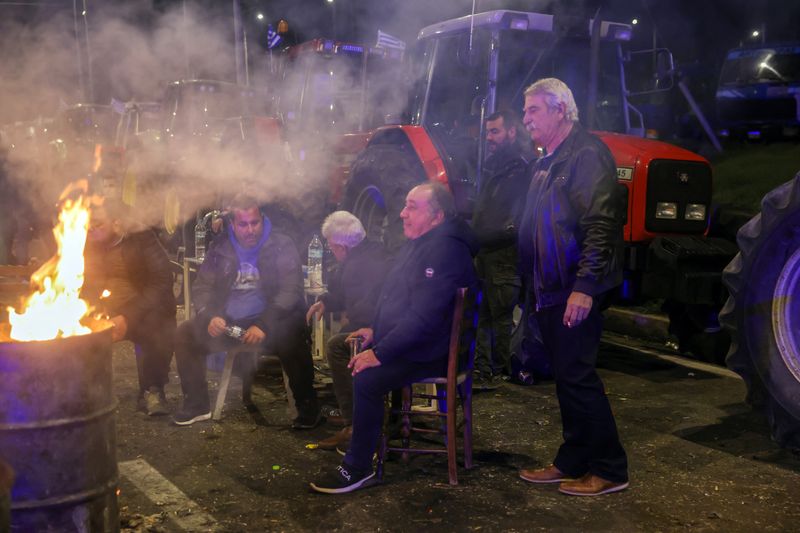 Greek farmers take tractors to Athens to protest rising costs