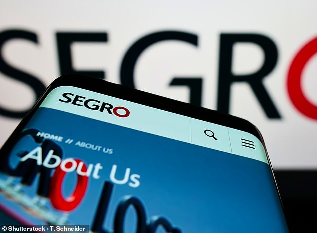 Boost: Segro said there had been a 'significant uplift' in rents and predicted that income from them would rise further towards 2027 as it lets out more vacant space