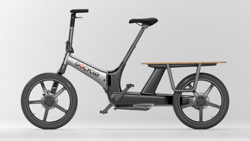 gocycle's cxi family cargo electric bike is sleek, lightweight, and foldable