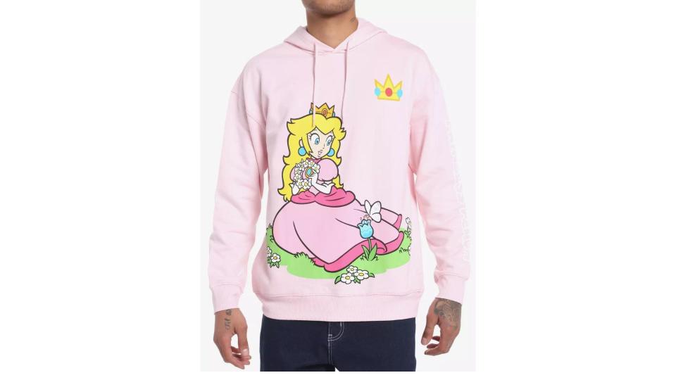 Super Mario Princess Peach Jumbo Print Hoodie