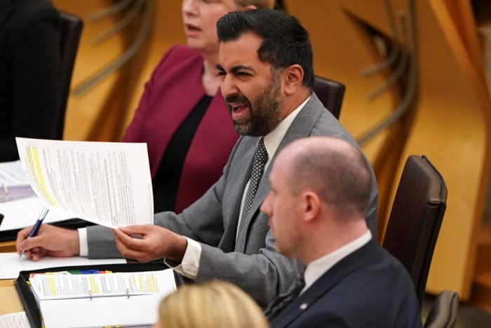 Scotland’s first minister Humza Yousaf