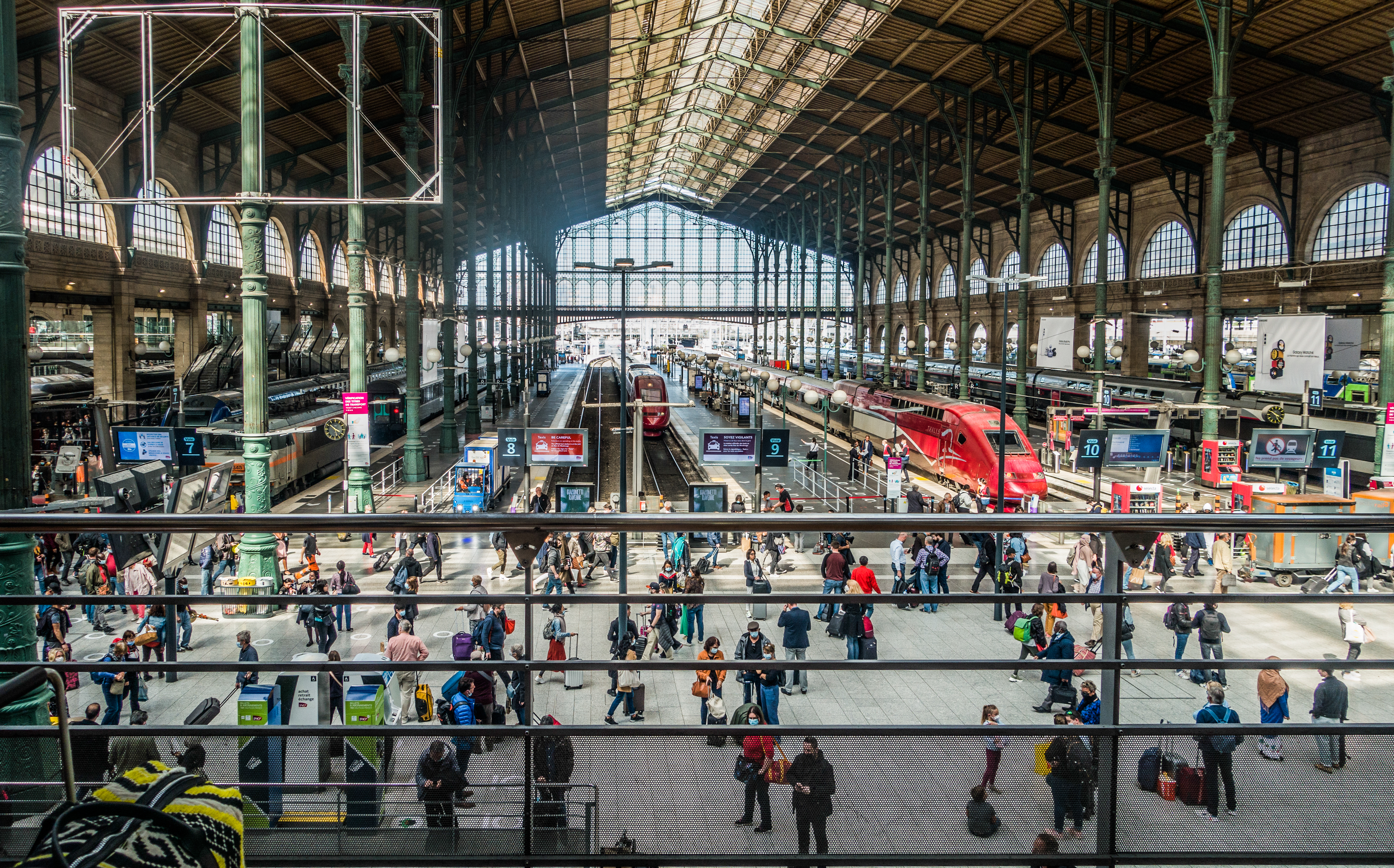 A train station just a few hours from the UK is the busiest in Europe