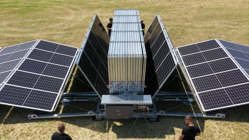mobile solar container foldable photovoltaic panels solarcont