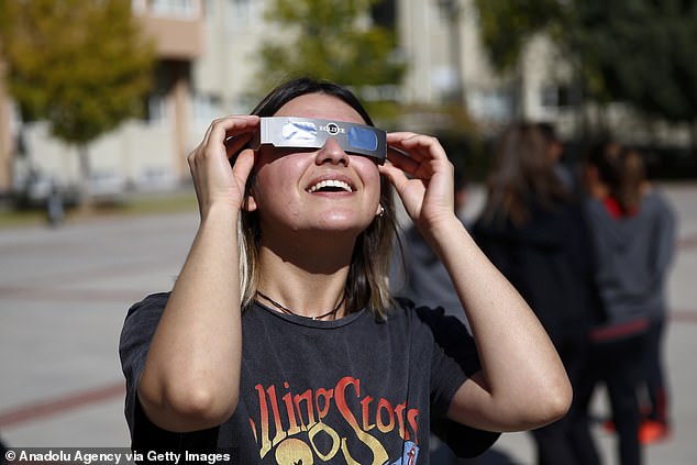 NASA also noted that they only physical concern during a total solar eclipse is your eyes - noting that people should not look directly at the sun