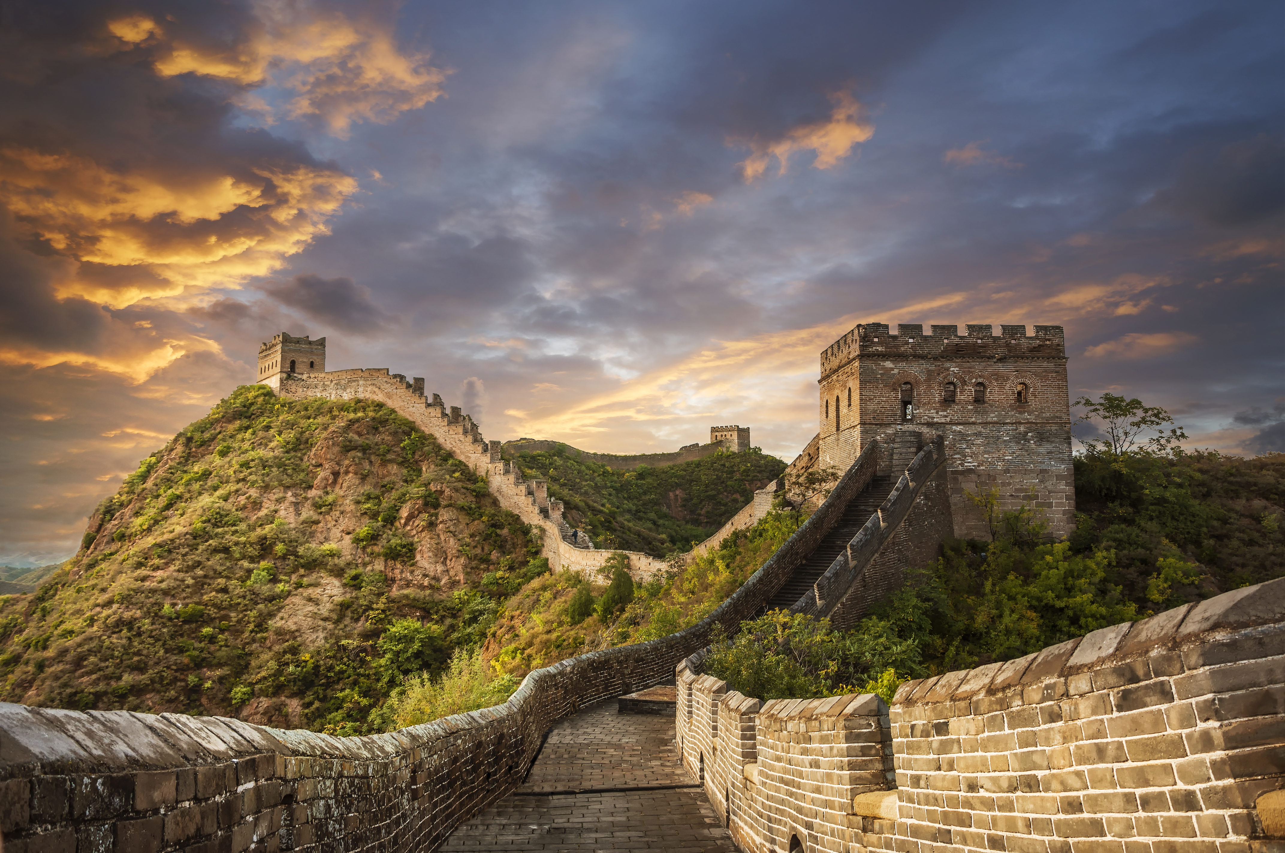 The world-renowned Great Wall stretches more than 13,000 miles