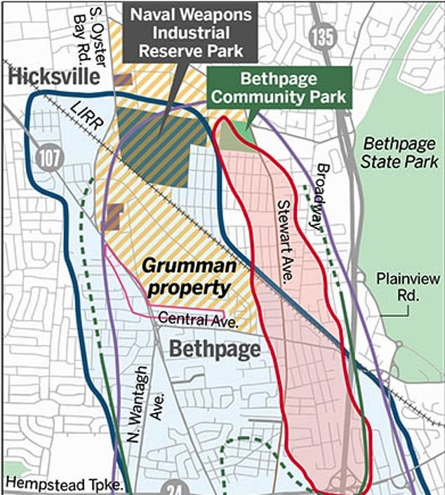 The drums were buried by Northrop Grumman when it operated an aerospace facility in the town from the 1950s to 1990s. Officials fear the waste may have leaked into the soil and is on the way to public drinking supply