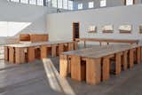 Kim Kardashian falsely claimed the table and chairs in her office were by Donald Judd. They were based on these original sets, which include the 84 Chair the La Mansana Table 22.