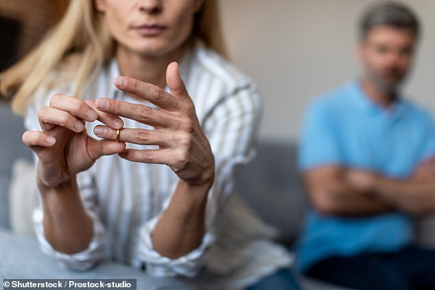 Financial worries: Getting a divorce will set you back an average of £14,500, experts say