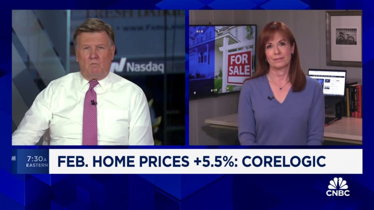 Home prices rose 5.5% in February compared with same month a year earlier: CoreLogic