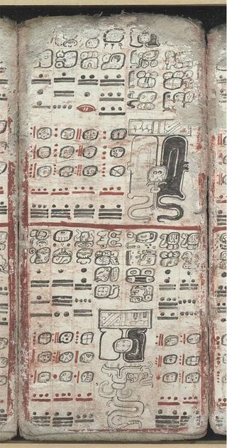 Eclipse panels in the Dresden Codex.