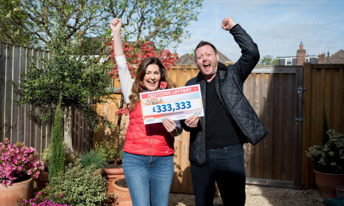 A Cheshire dad won an incredible £333,333 in the Postcode Lottery