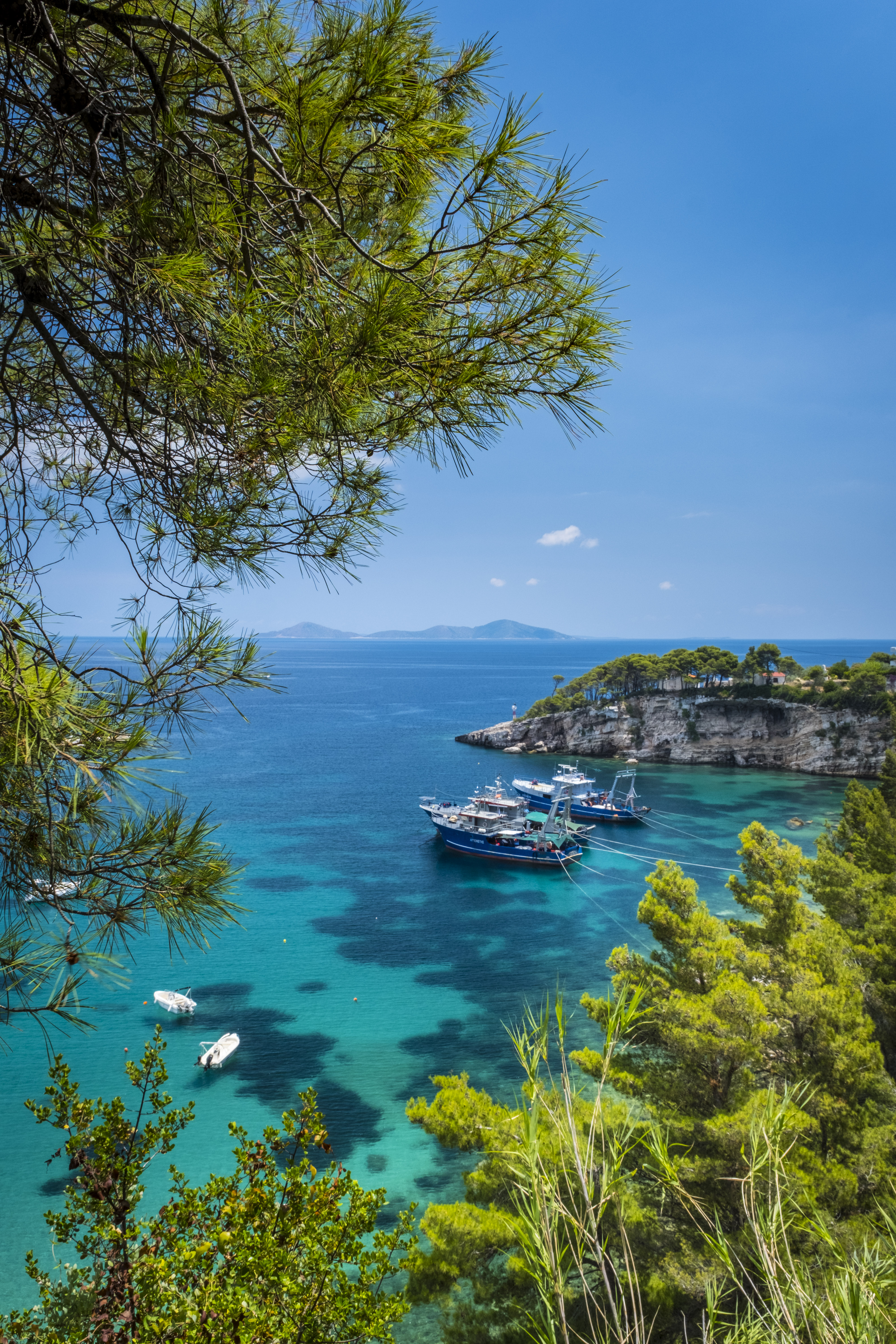 Alonissos is the quietest inhabited island in the Sporades archipelago, Greece
