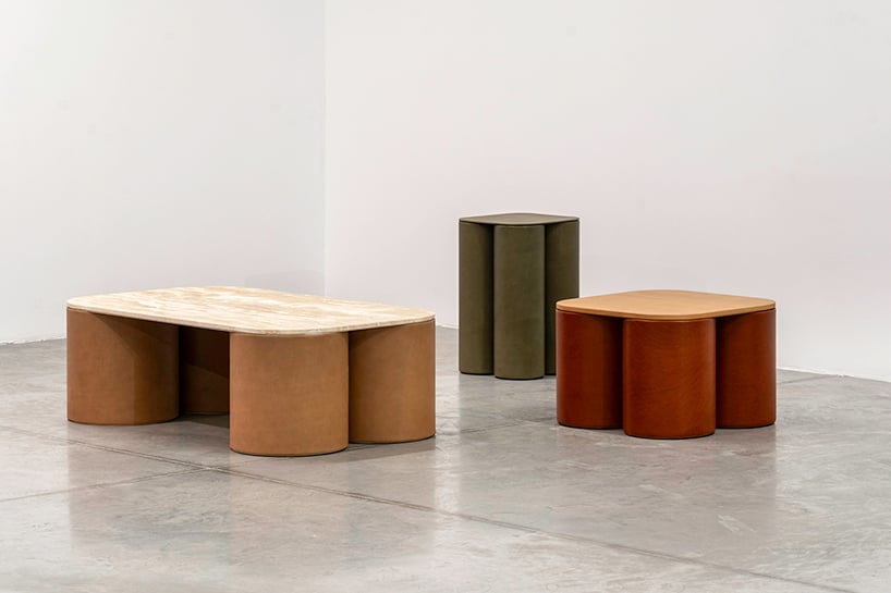 studiopepe's silos family of curved tables for uniqka launches during milan design week 2024