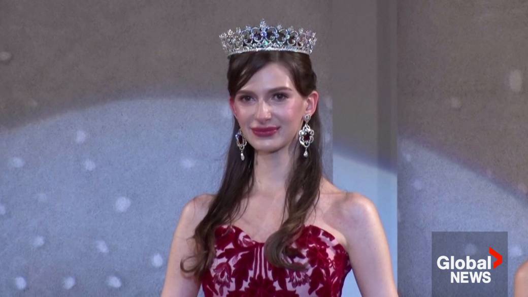 Click to play video: 'Ukrainian-born model crowned Miss Japan, sparking debate about identity'