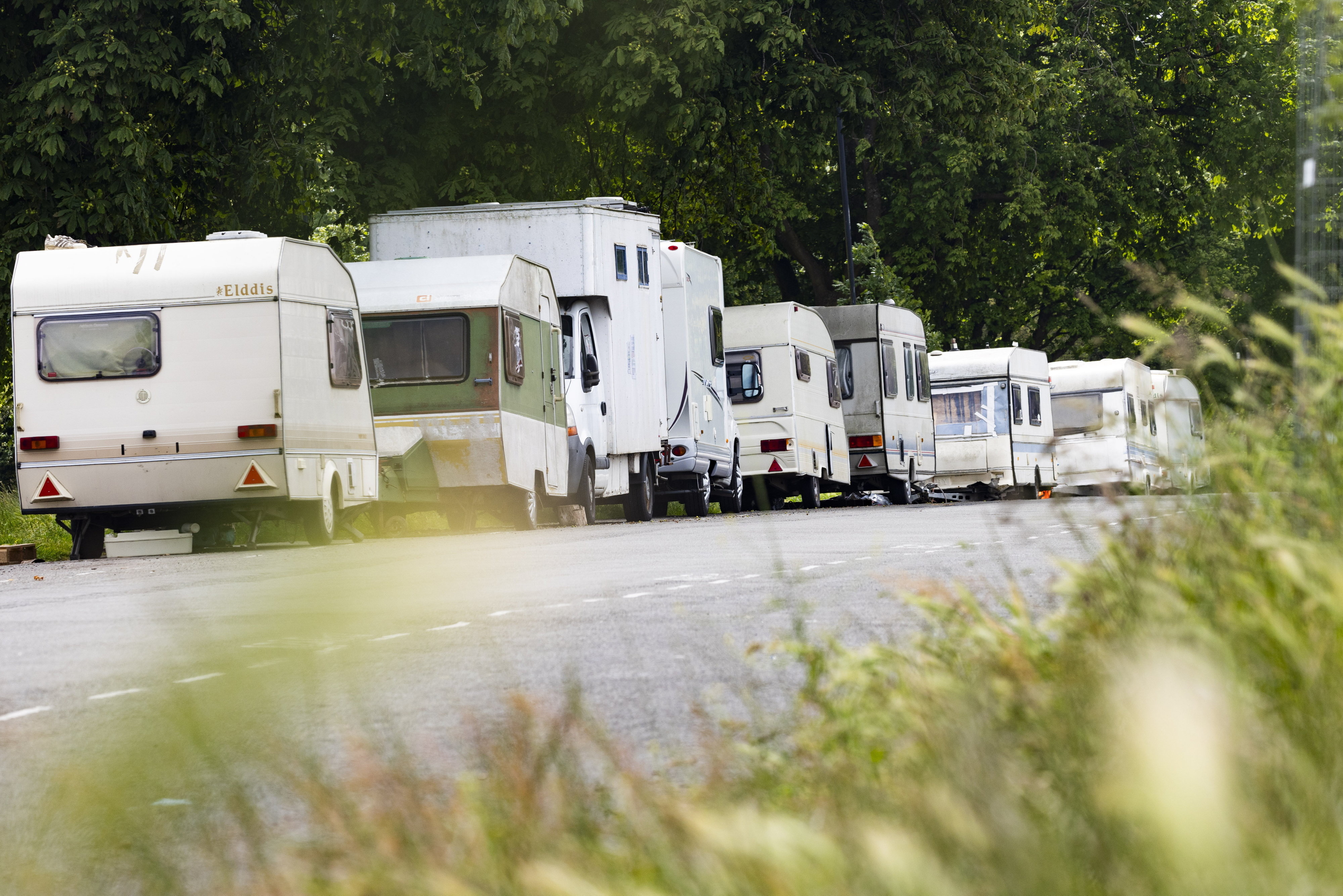 Van owners have vowed never to return to houses or flats