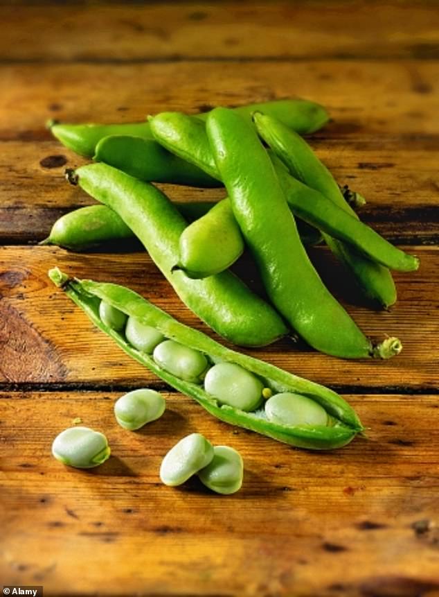 Broad beans are bursting with protein, fibre, iron and vitamin C
