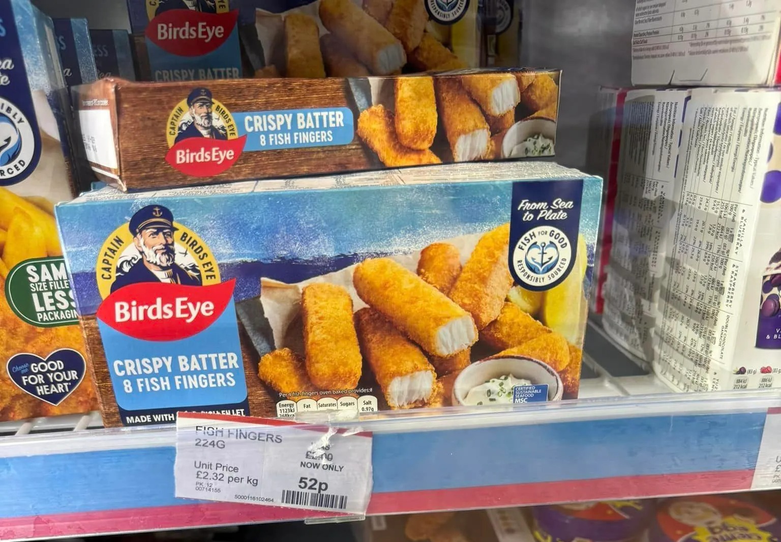 Birds Eye Fish Fingers have been spotted selling for just £52p at Co-op