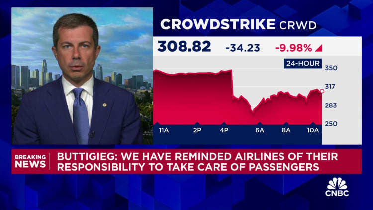 Transportation Secretary Pete Buttigieg on impact of global cyber outage