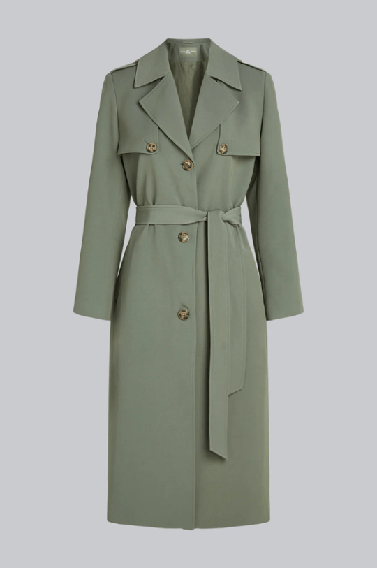 Aiko Trench Coat Sage