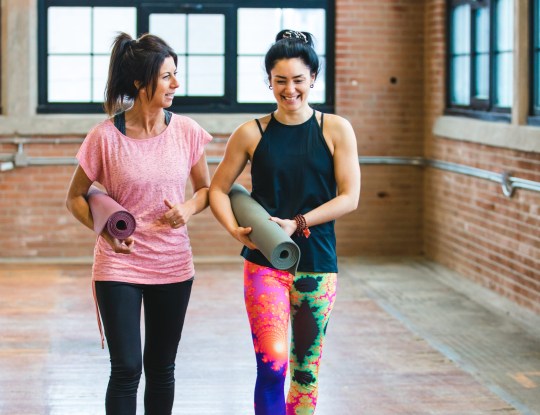 women working out friends