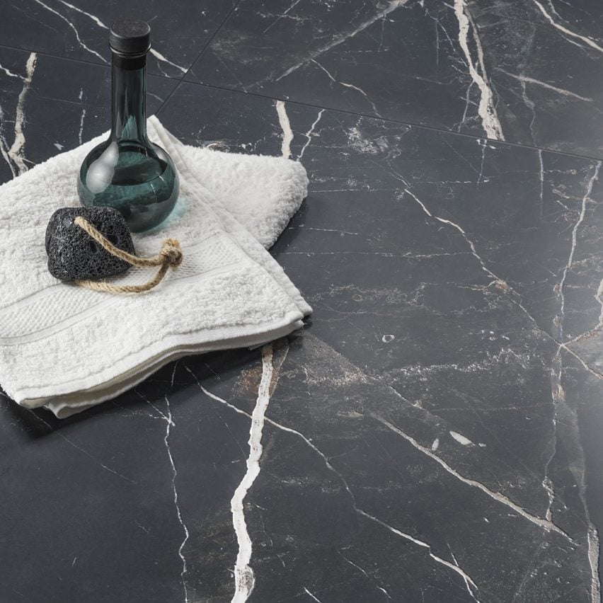 Marmora Nero Antico tile by Casalgrande Padana