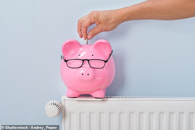 Heat boost: Sticking silver foil on the wall behind the back of radiators can add 20% to heating efficiency and knock £120 a year off energy bills