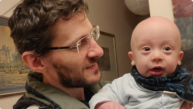 Zak with his nephew, days after his terminal cancer diagnosis. Doctors have launched a new study to find out if H. pylori could be to blame for the rise in young stomach cancers