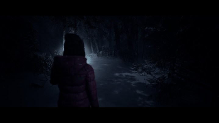 The over-the-shoulder camera in the Until Dawn remake.