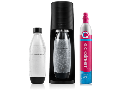 sodastream Terra Sparkling Water Maker, Sparkling Water Machine & 1L Fizzy Water Bottle