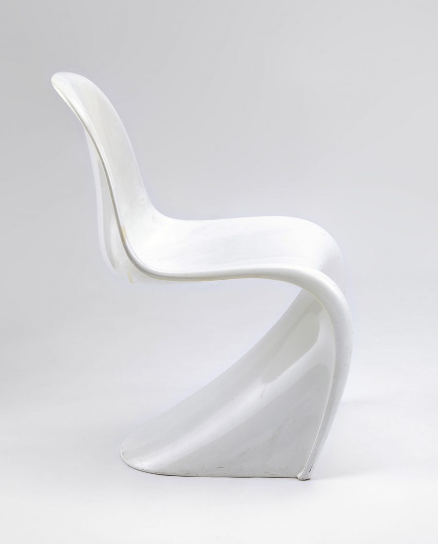 White Panton chair