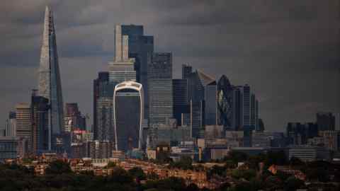 The City of London skyline