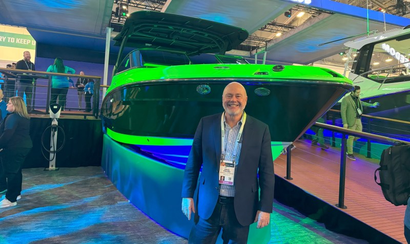 Brunswick CEO David Foulkes at CES 2024.