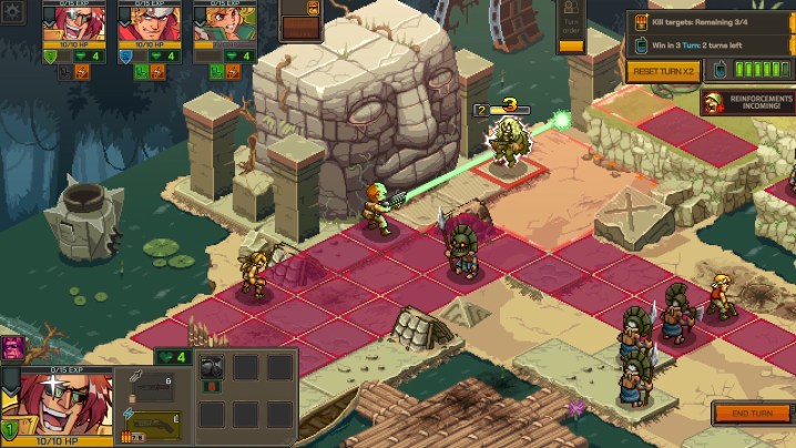 Gameplay from Metal Slug Tactics.