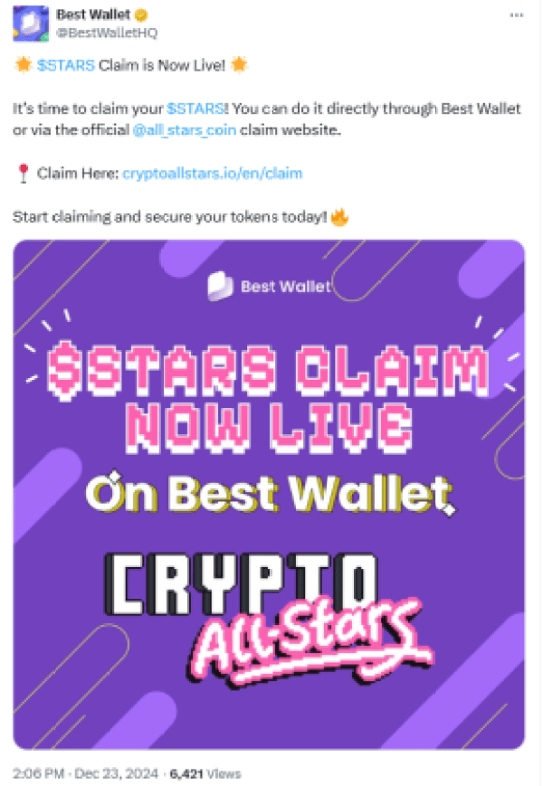 best-wallet-raises-5.8m-on-presale Crypto All-Stars flourishes on Best Wallet