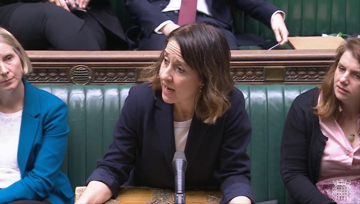 Liz Kendall speaking in the House of Commons on Tuesday
