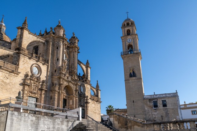 Side view of the Cathedral of Jerez de la Frontera