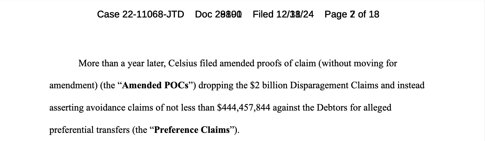 A statement from the court filing.