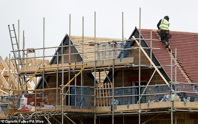 Weak market: Britain's construction sector had its smallest growth for six months in December