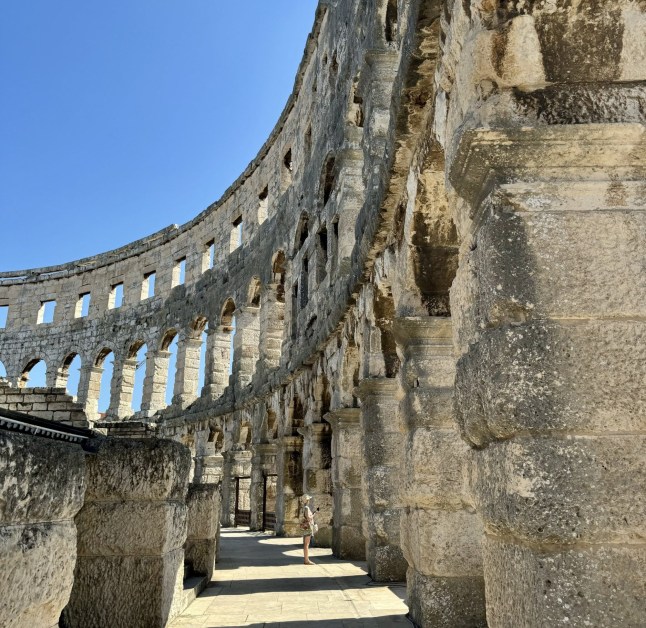 A Roman amphitheatre in Pula
