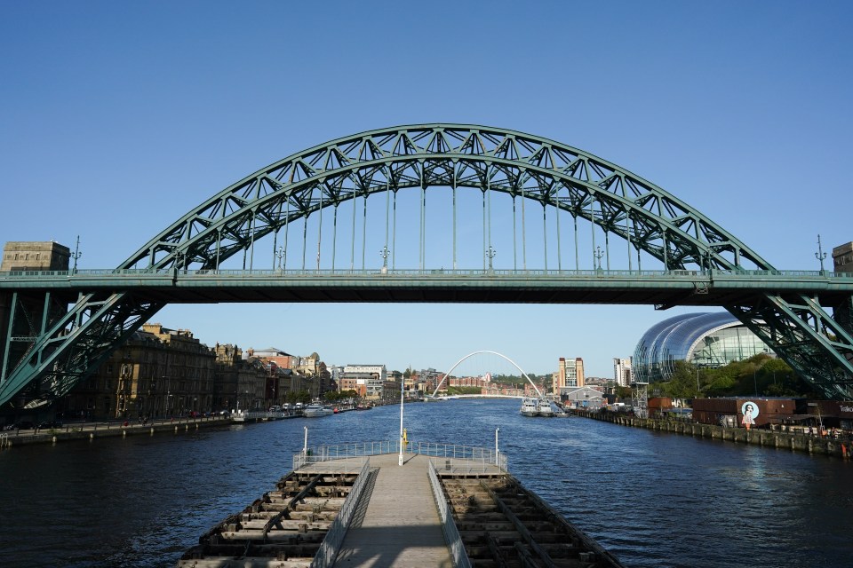 Tyne Bridge in Newcastle upon Tyne, England.