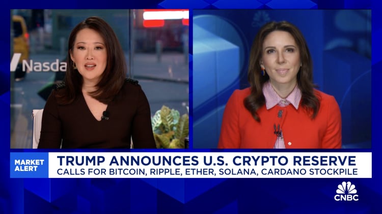 Trump announces U.S. strategic crypto reserve including bitcoin, solana, XRP and more