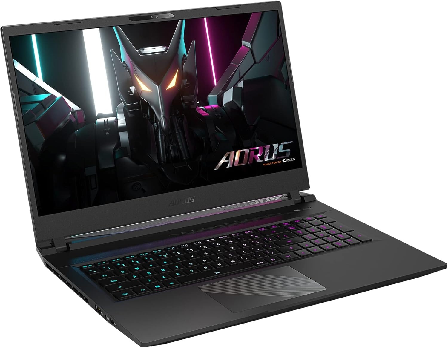 Gigabyte Aorus 17 on a white background.