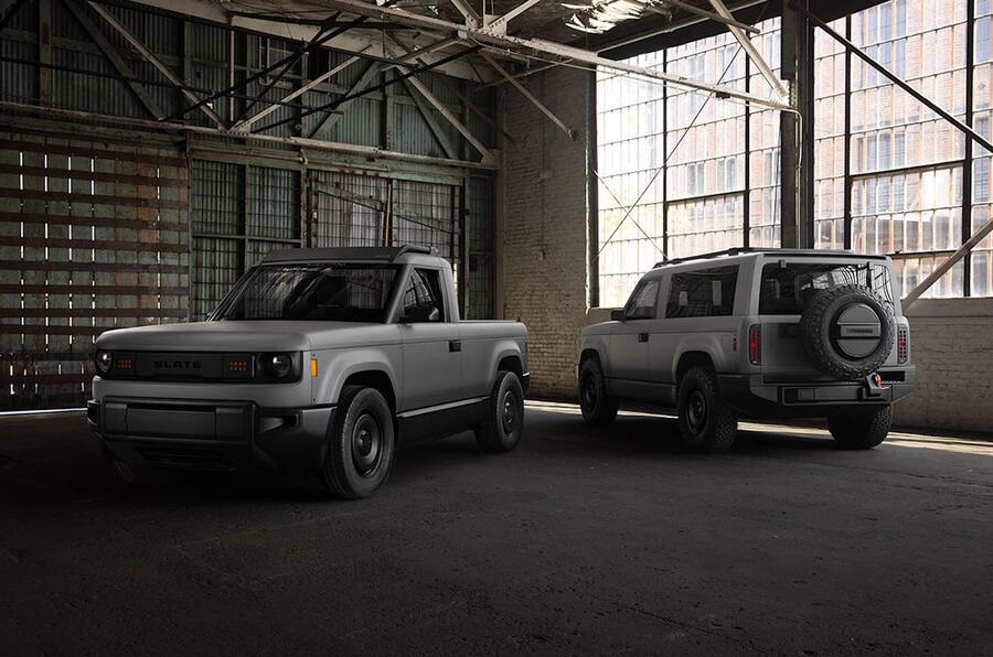 Slate electric truck and SUV.
