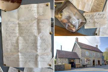 Pub landlord finds note from 1973 hidden in the walls along with time capsule