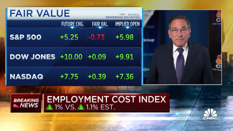 Employment Cost Index increased 1% in the fourth quarter