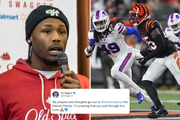 Tee Higgins sends heartbreaking message to Damar Hamlin