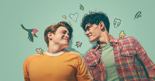 Charlie and Nick from Netflix's Heartstopper