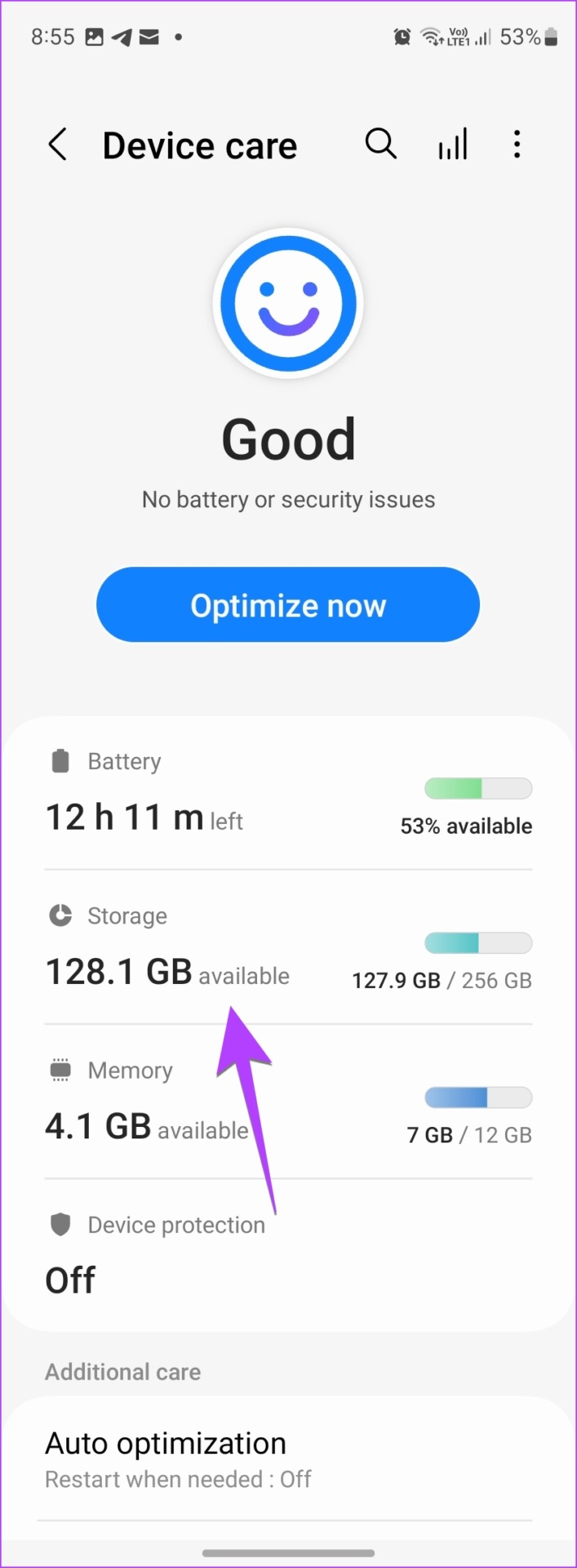 Samsung Device Care Storage