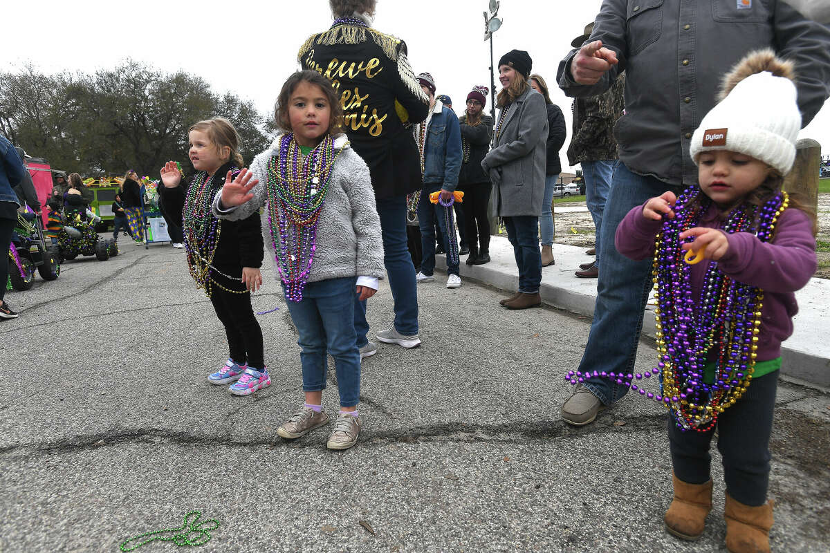 Mardi Gras on the Sabine started with a day of carnival activities, food trucks and the Munchkin Parade Saturday in Orange. Photo made Saturday, February 11, 2023 Kim Brent/Beaumont Enterprise